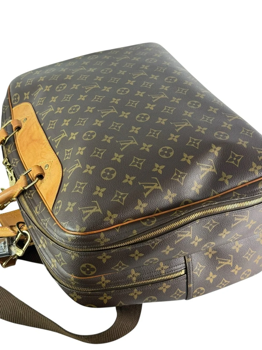 LOUIS VUITTON Alize 24 Heures Duffle Luggage Bag Made in France Authenticated